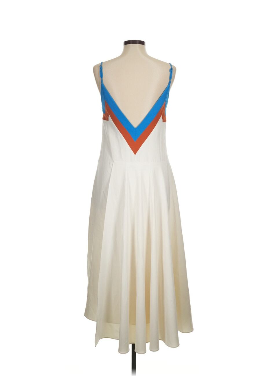 SZ 6 Milly A-line  color Block Embroidery Detail Casual Dress
